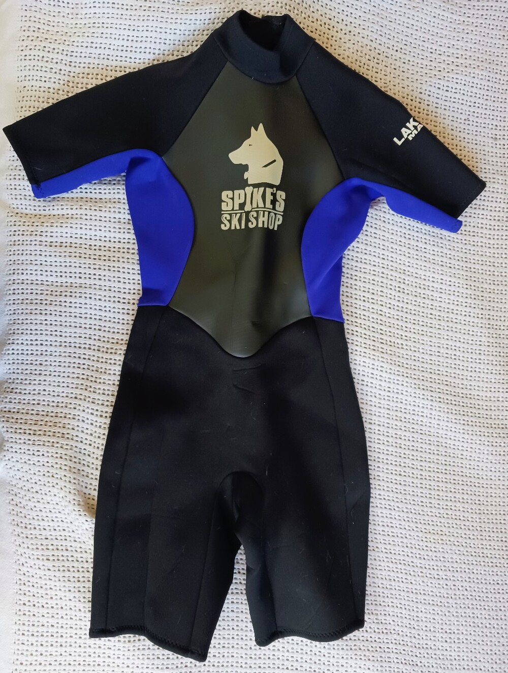 Kids Black & Blue Shorty Wetsuit